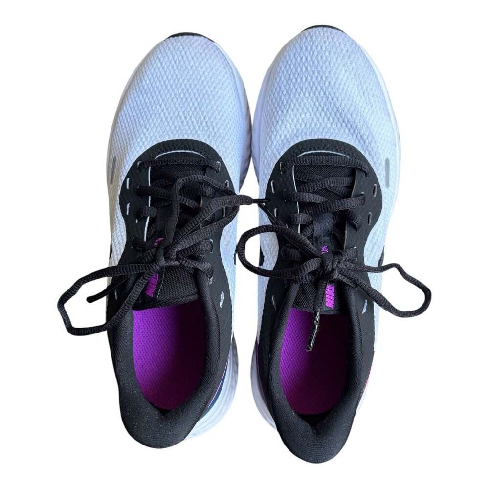 Nike Women's Revolution 5 Running Shoes White/Valerian Blue BQ3207-102 - Picture 3 of 10